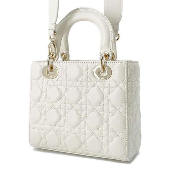 Dior Christian ABC  Handbag Lady White  My Cannage - Picture 1 of 16